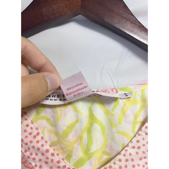 Gretchen Scott Womens V-neck Tunic Blouse Dress All Over Fish Print Size Small - Picture 4 of 4